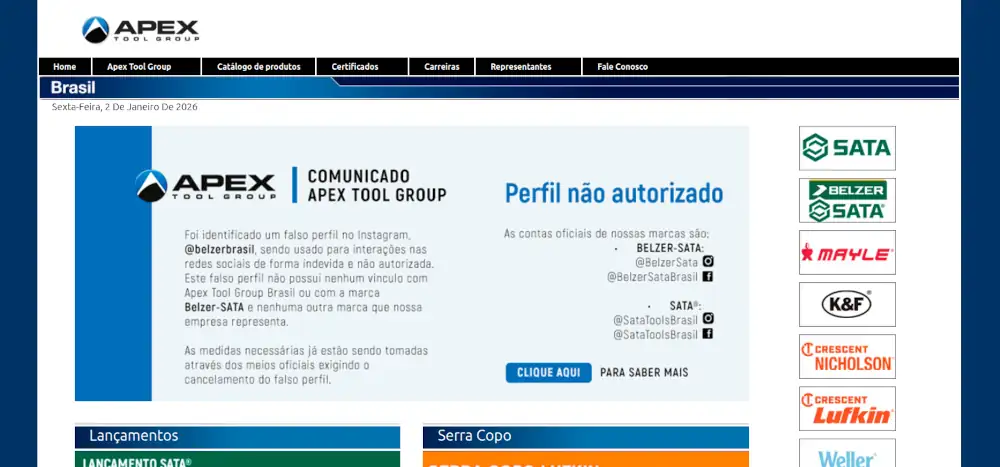 Website project developed by Solução Via Web