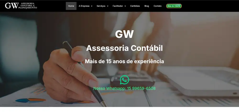 Website project developed by Solução Via Web